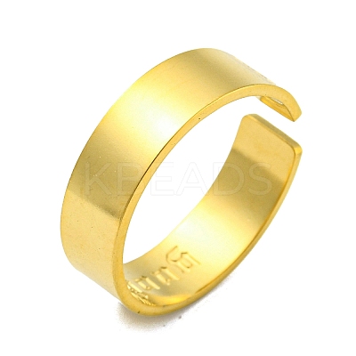 304 Stainless Steel Open Eye  Cuff Rings RJEW-G306-02G-1