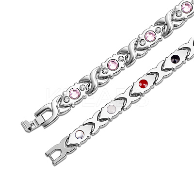 Stainless Steel Panther Chain Watch Band Bracelets JB666A-1