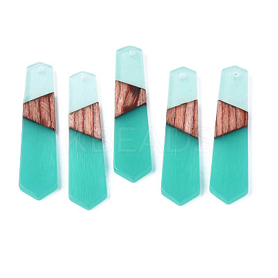 Resin & Walnut Wood Pendants RESI-N025-020-A01-1