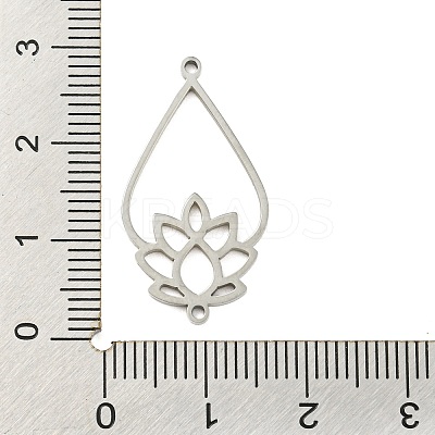 Tarnish Resistant 304 Stainless Steel Connector Charms STAS-Q255-01P-1
