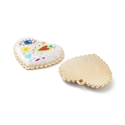 Rack Plating Alloy Enamel Pendants FIND-C050-13G-04-1