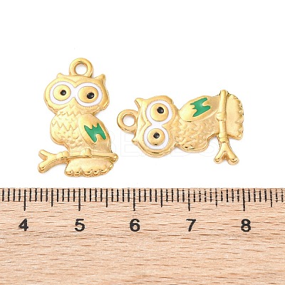 304 Stainless Steel Enamel Pendants STAS-B085-23G-1