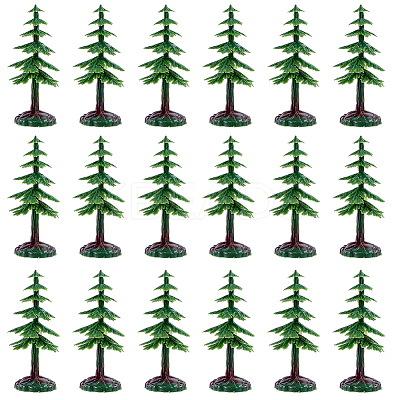 50Pcs Tree Miniature Ornaments AJEW-SP0003-59-1