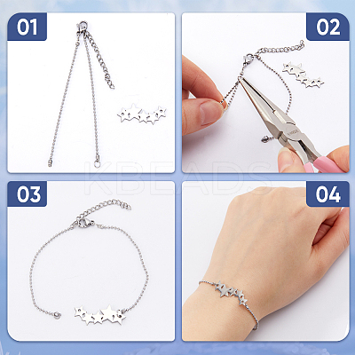 20Pcs 304 Stainless Steel Ball Chains AJEW-SP0001-02-1