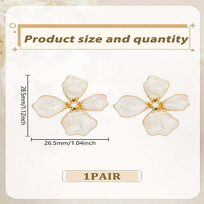 1 Pair Alloy Stud Earrings EJEW-LP0007-104-1