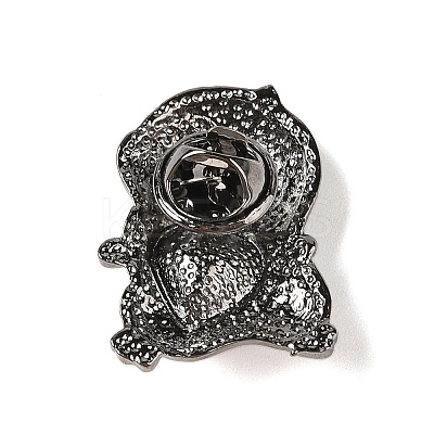 Zinc Alloy Rhinestone Brooches LS-JEWB-E037-02B-02-1