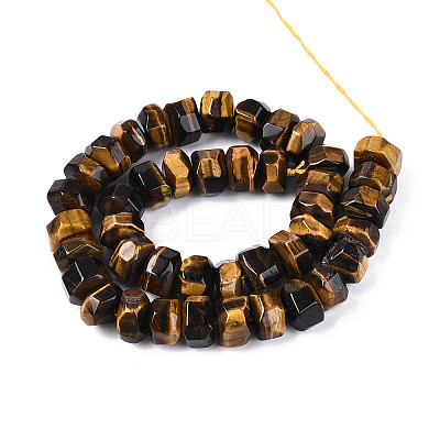 Natural Tiger Eye Beads Strands G-N347-17A-02-1