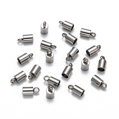 Tarnish Resistant 304 Stainless Steel Cord Ends LS-X-STAS-M242-12-1