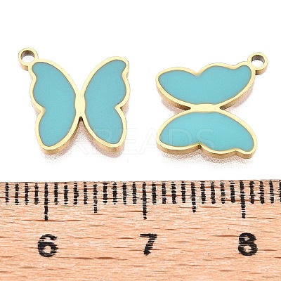 Ion Plating(IP) 316L Surgical Stainless Steel Charms STAS-D035-06G-03-1