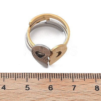 304 Stainless Steel Cuff Rings RJEW-K287-04C-1
