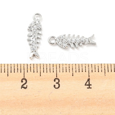 Brass Micro Pave Cubic Zirconia Pendants KK-E090-30P-1