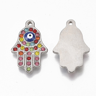 304 Stainless Steel Pendants STAS-T050-016P-1