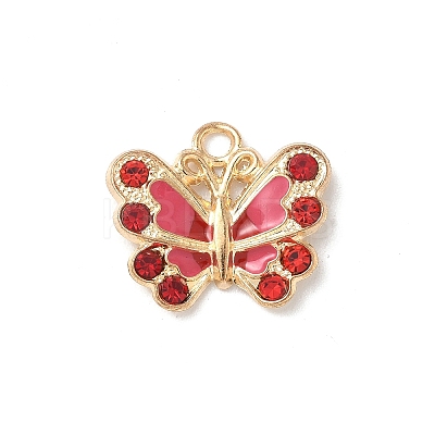 Alloy Enamel & Rhinestone Pendants FIND-C074-22KCG-1