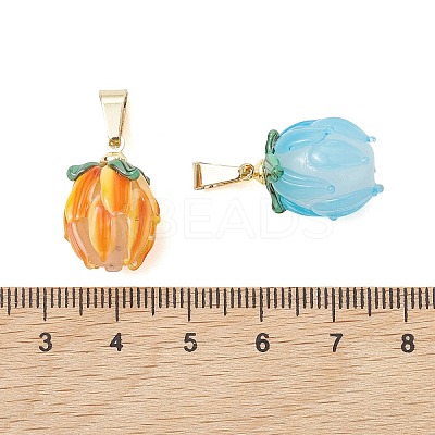 Handmade Lampwork Pendants PALLOY-JF05186-1