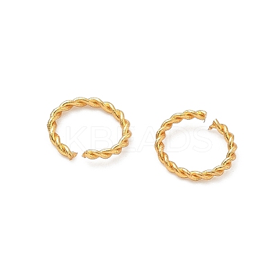 Brass Twisted Open Jump Rings KK-H532-43E-G-1