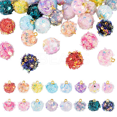 32Pcs 16 Colors Cloth Pendants FIND-TA0008-47-1