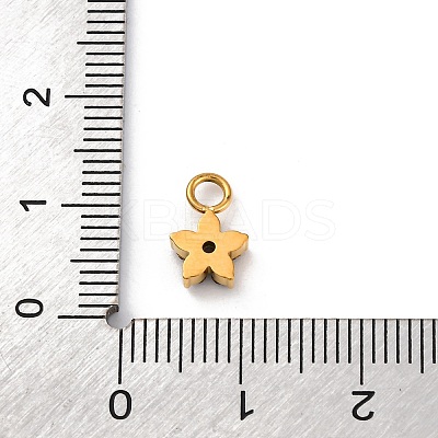 304 Stainless Steel Rhinestone Pendants STAS-M110-26G-1