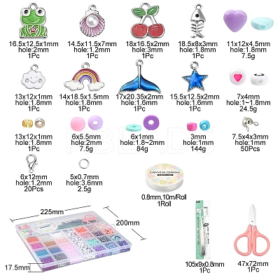 DIY Heishi & Seed Beads Jewelry Set Making Kit DIY-YW0005-47-1