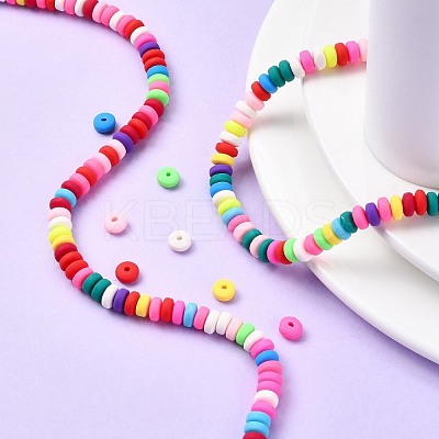 Handmade Polymer Clay Beads Strands CLAY-N008-008A-1