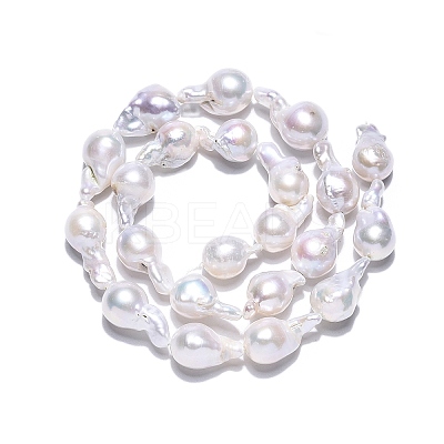 Natural Baroque Pearl Keshi Pearl Beads Strands PEAR-S019-02D-01-1