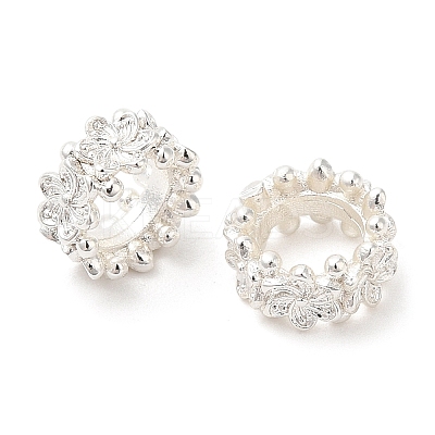 Eco-Friendly Rack Plating Brass Beads KK-A186-08B-S-1