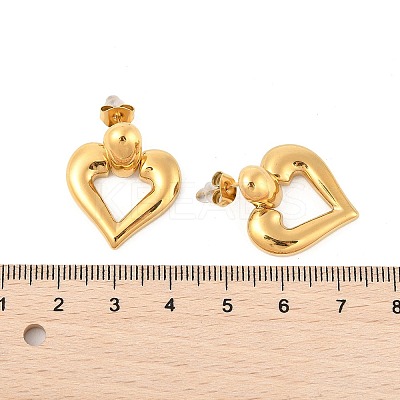 304 Stainless Steel Stud Earrings EJEW-M073-04G-01-1