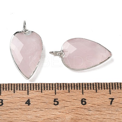 Natural Rose Quartz Pendants G-G012-13P-11-1