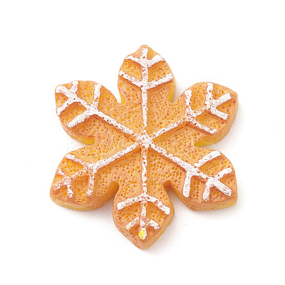 Christmas Opaque Resin & Plastic Imitation Biscuits Decoden Cabochons RESI-K019-54H-1
