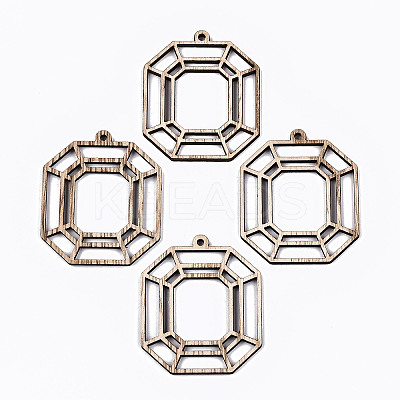 Unfinished Hollow Wood Pendants LS-WOOD-N006-140-1