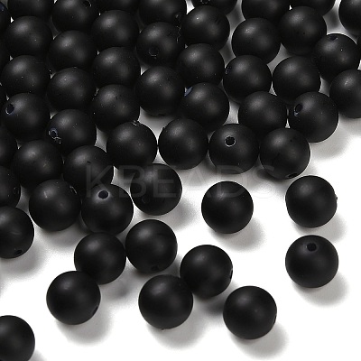 Frosted Plastic Imitation Pearl Beads KY-F022-8mm-05-1