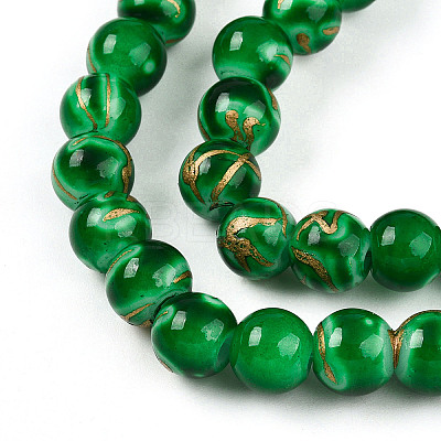 Baking Paint Glass Beads X1-DGLA-N010-8mm-04-1