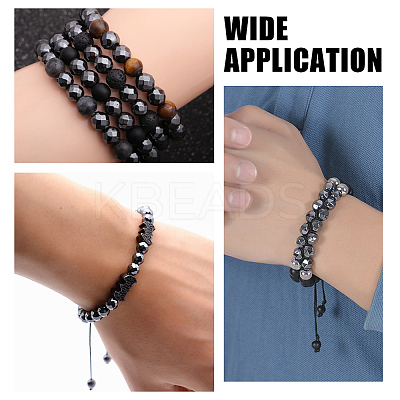 2 Strands Non-magnetic Synthetic Hematite Beads Strands G-AR0005-90-1