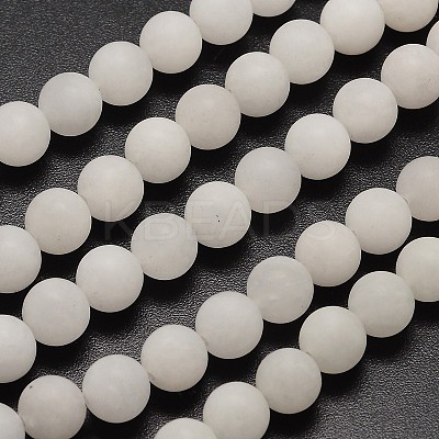 Natural White Jade Beads Strands X-G-D671-4mm-1