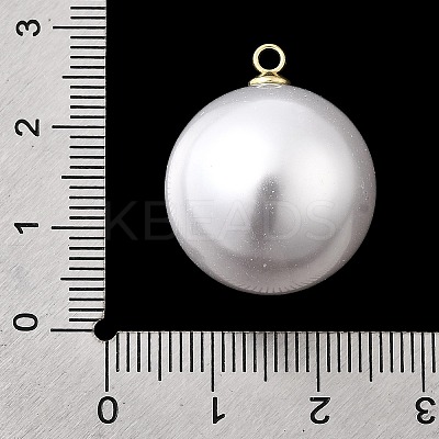 ABS Plastic Imitation Pearl Pendants FIND-H052-01K-02G-1