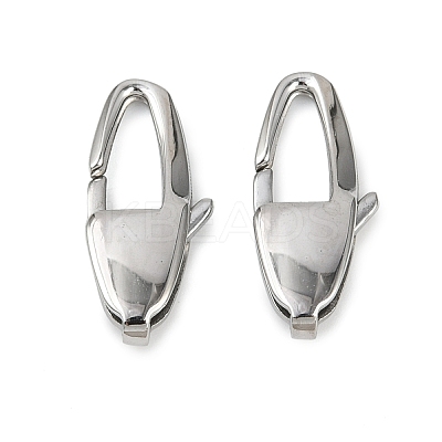 304 Stainless Steel Lobster Claw Clasps STAS-B089-01F-P-1