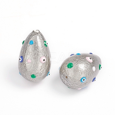 Paint Sprayed Shell Pearl Beads BSHE-I010-09-1