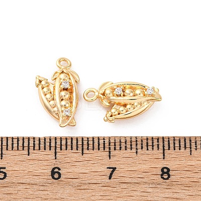 Brass Rhinestone Pendants KK-E793-01G-1