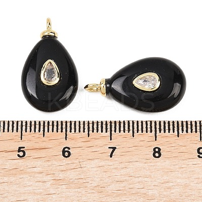 Natural Black Onyx(Dyed & Heated) Pendants G-Z134-01G-01-1