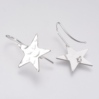 Brass Ear Stud Findings X-KK-T027-63P-1