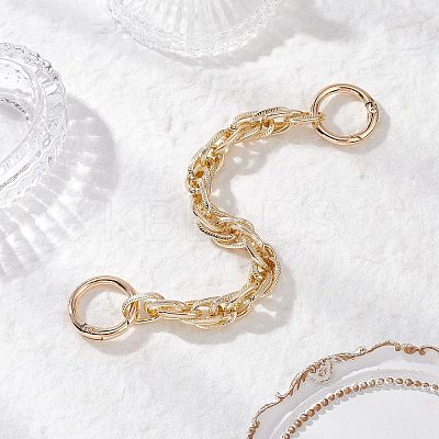 Aluminium Textured Rope Chain Bag Extension Chains FIND-JF00162-01-1