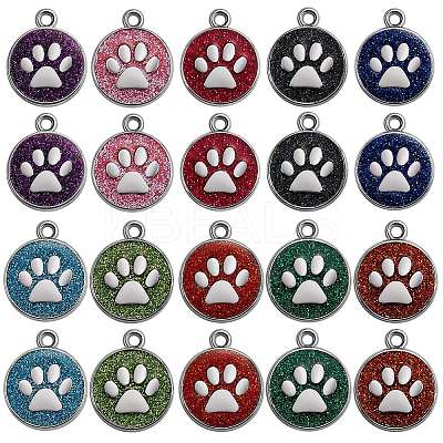20Pcs 10 Colors Enamel Charms ENAM-SZ0001-95-1