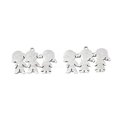 Non-Tarnish 201 Stainless Steel Pendants STAS-N091-153P-1