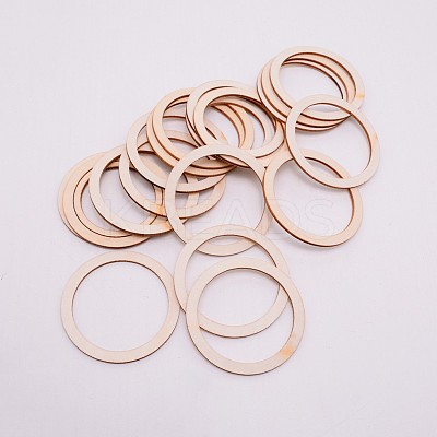 Unfinished Wood Linking Rings LS-WOOD-WH0099-12F-1