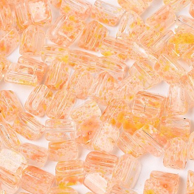 Transparent Spray Painted Glass Seed Beads SEED-L011-10A-14-1