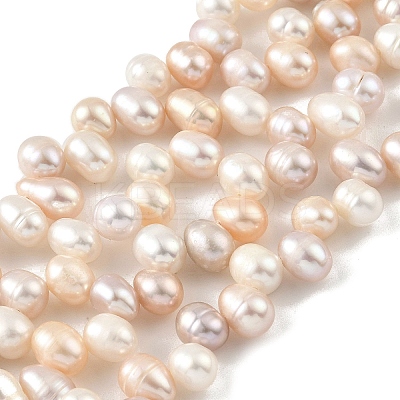 Natural Cultured Freshwater Pearl Beads Strands PEAR-A006-28C-X-1