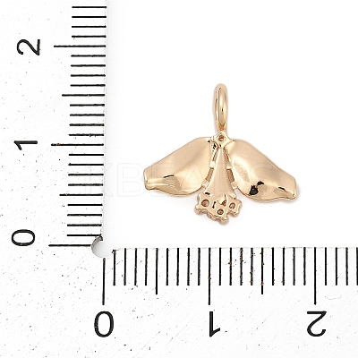 Brass Pave Cubic Zirconia Pendants KK-Q096-13G-1