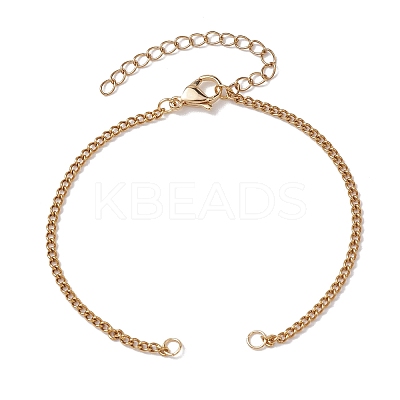 304 Stainless Steel Chain Bracelet Making AJEW-JB01212-01-1