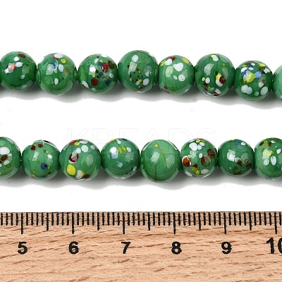Handmade Lampwork Beads Strands LAMP-H071-01B-09-1
