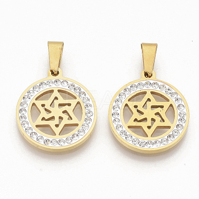 201 Stainless Steel Pendants STAS-N089-40G-1