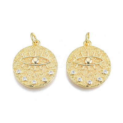 Brass Pave Cubic Zirconia Pendants KK-N231-348B-02-1